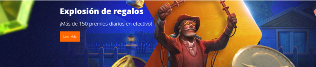 explosion de regalos y bono de bienvenida