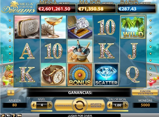 Sueños de Mega Fortune tragamonedas