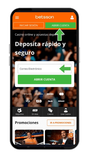 Activar Bonos Betsson Perú