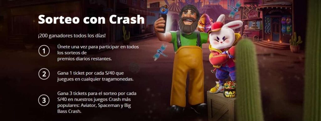 Sorteo con Crash
