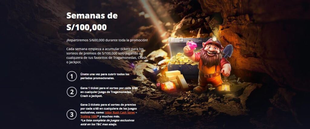 Semanas de S100,000