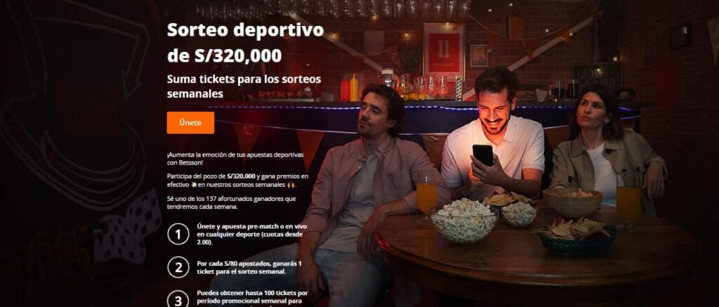 Sorteo deportivo de S320,000
