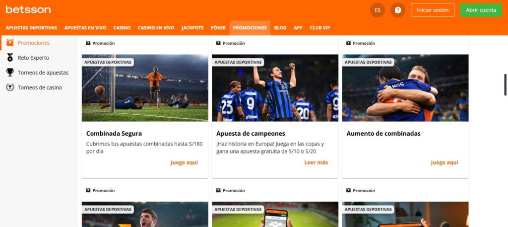Promociones Betsson Perú