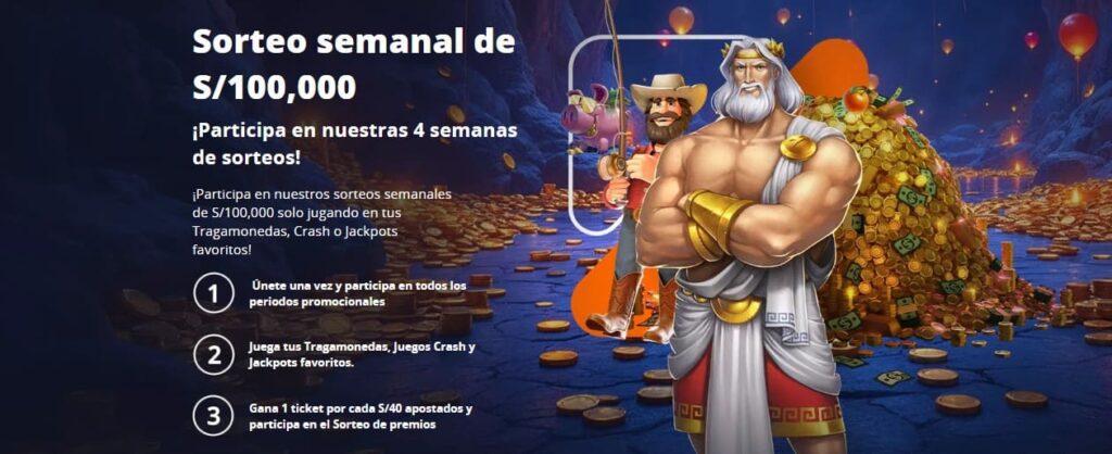 Sorteo semanal de S100,000
