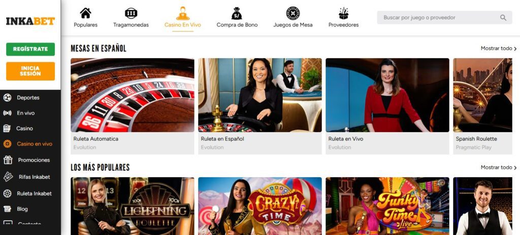Casino en vivo Inkabet