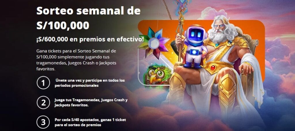 Sorteo semanal de S100,000