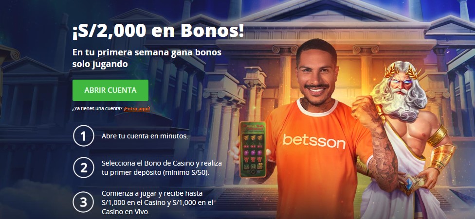 Bono de bienvenida de Betsson casino