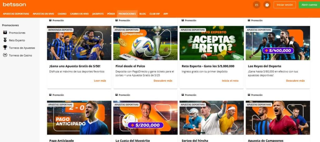 Promociones para apuestas deportivas