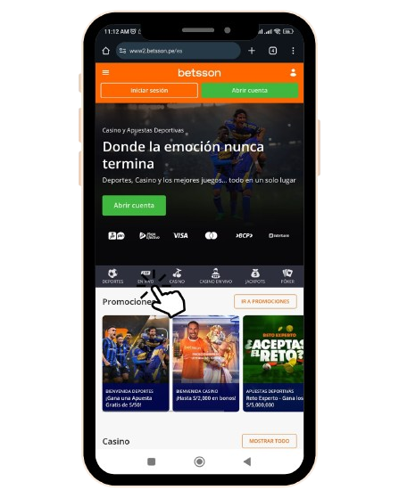 Navega a la sección En Vivo